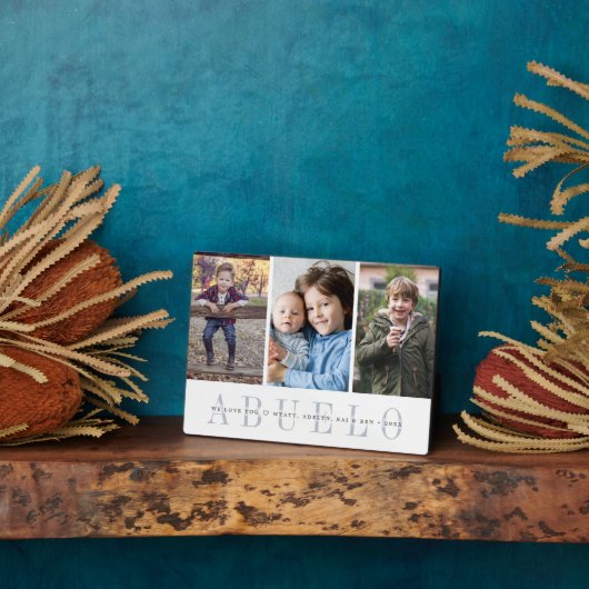 Abuelo | Entenkinder - FotoCollage Fotoplatte (Seite)