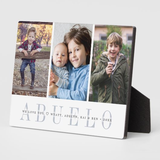 Abuelo | Entenkinder - FotoCollage Fotoplatte (Seite)