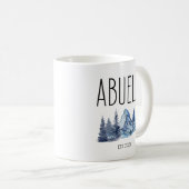 Abuelo Est 2023, Regalos Para Abuelo Spanisch Kaffeetasse (VorderseiteRechts)