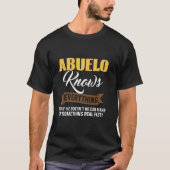 Abuelo kennt alles Geschenke für den Vater des Vat T-Shirt (Vorderseite)