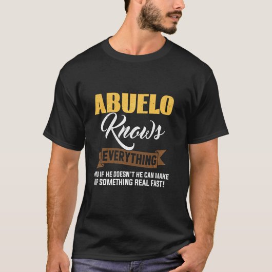 Abuelo kennt alles Geschenke für den Vater des Vat T-Shirt (Vorderseite)