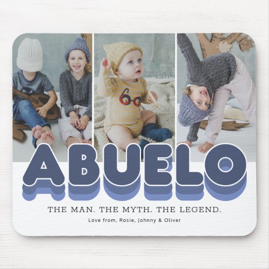 Abuelo Man Myth Legend 3 Foto Mouse Pad Mousepad (Vorne)