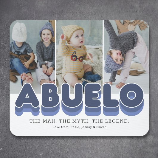 Abuelo Man Myth Legend 3 Foto Mouse Pad Mousepad