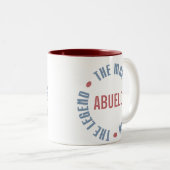 Abuelo Man Myth Legend anpassbar Zweifarbige Tasse (VorderseiteRechts)