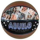 Abuelo Man Myth Legend Foto Basketball (Vorderseite)