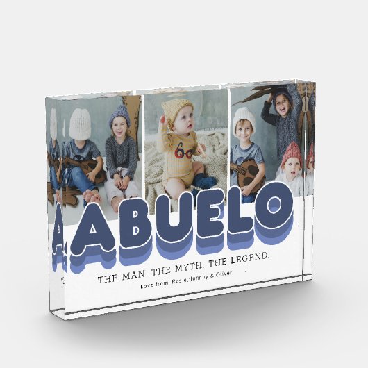 Abuelo Man Myth Legend Foto Block (Links)