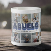 Abuelo Man Myth Legend Foto Collage Tasse