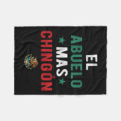 Abuelo Mas Chingon Spanische Lehrer Vatertag Gi Fleecedecke (Vorderseite (Horizontal))