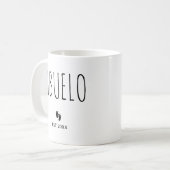 Abuelo Neue Großeltern Spanische Oma Est 2025 Kaffeetasse (Vorderseite Links)