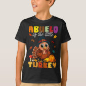 Abuelo Of The Little Turkey Thanksgiving Baby Show T-Shirt (Vorderseite)