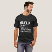 Abuelo Opa Definition Lustiges Spanisch T-Shirt (Vorne ganz)