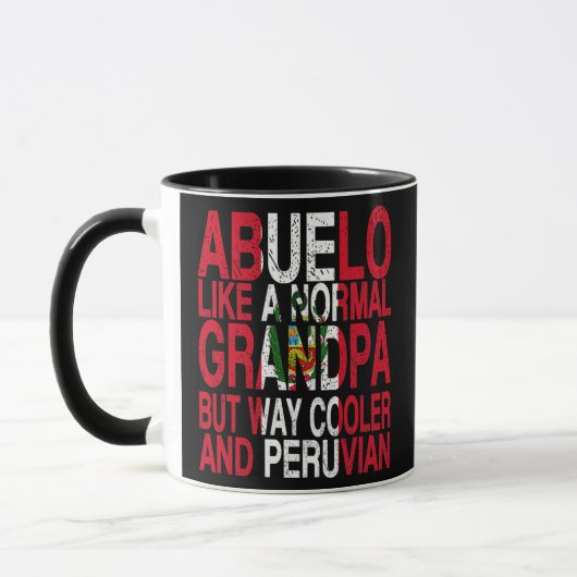 Abuelo Peruanischer Großvater Peruanischer Vaterta Tasse (Links)