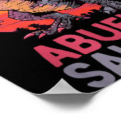 Abuelo-Saurus T-Rex Dino Dinosaurier AbueloSaurus Poster (Ecke)