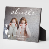 Abuelo Wir Liebe Sie Personalisiertes Foto Plaque Fotoplatte (Seite)
