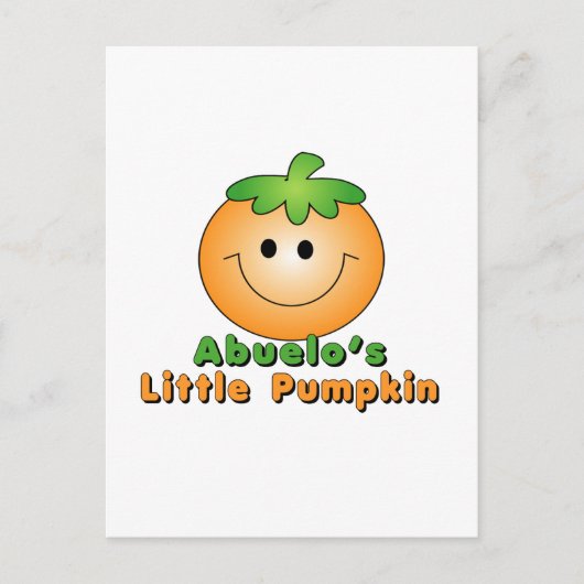 Abuelos kleiner Kürbis Abuelo Postkarte (Vorderseite)