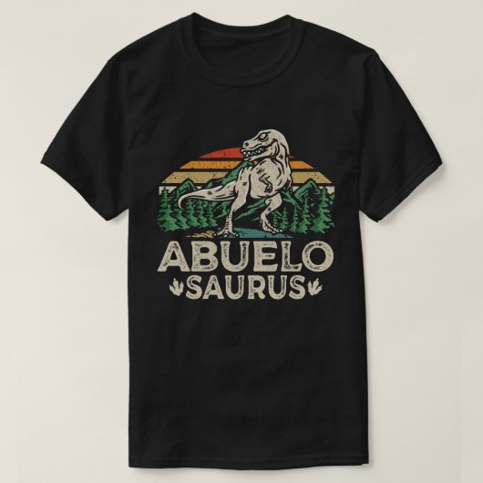 Abuelosaurus Dinosaurier Grandpa Saurus Vatertag T-Shirt (Design vorne)