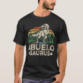 Abuelosaurus Dinosaurier Grandpa Saurus Vatertag T-Shirt (Vorderseite)