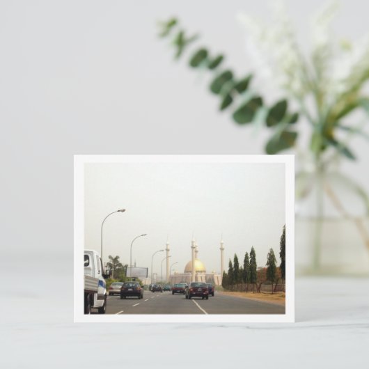 Abuja Central Mosque Postkarte (Stehend Vorderseite)