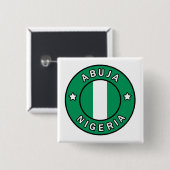Abuja Nigeria Button (Vorne & Hinten)