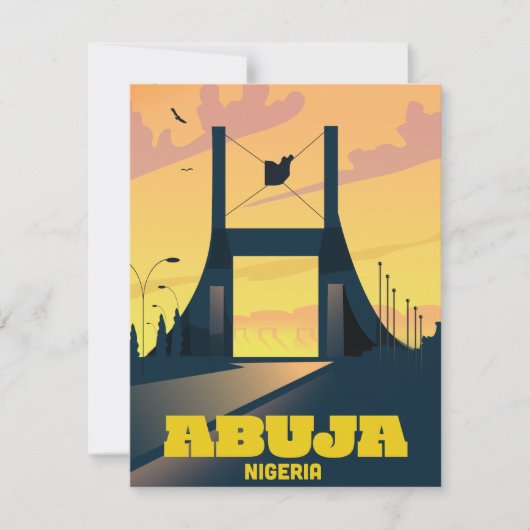 Abuja Nigeria City Gate Vintage Reiseplakat (Vorderseite)