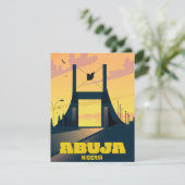 Abuja Nigeria City Gate Vintage Reiseplakat (Stehend Vorderseite)