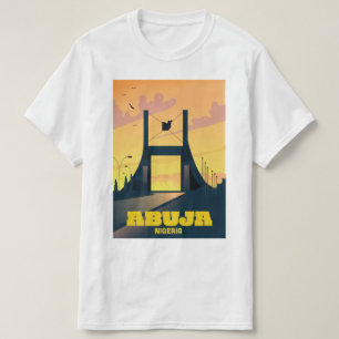 Abuja Nigeria City Gate Vintage Reiseposter T-Shirt