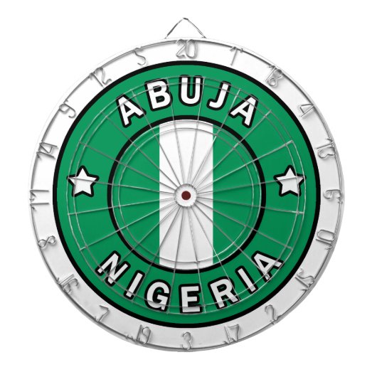 Abuja Nigeria Dartscheibe (vorne)