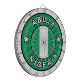 Abuja Nigeria Dartscheibe (Vorderseite Links)