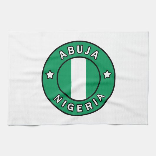 Abuja Nigeria Geschirrtuch (Horizontal)