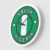 Abuja Nigeria Große Wanduhr (Winkel)