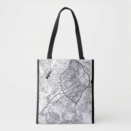 Abuja Nigeria Karte Tasche (Vorderseite)
