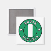 Abuja Nigeria Magnet (Vorderseite/Rückseite)