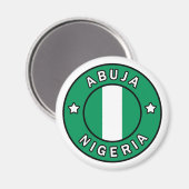 Abuja Nigeria Magnet (Vorderseite/Rückseite)