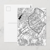 Abuja Nigeria Map Postkarte (Vorne/Hinten)