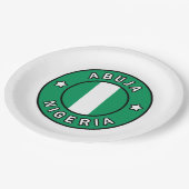 Abuja Nigeria Pappteller (Schrägansicht)