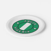 Abuja Nigeria Pappteller (Schrägansicht)