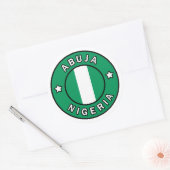 Abuja Nigeria Runder Aufkleber (Umschlag)