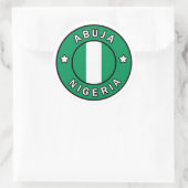 Abuja Nigeria Runder Aufkleber (Tasche)