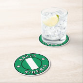 Abuja Nigeria Runder Pappuntersetzer (Vor Ort)