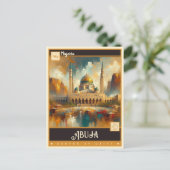 Abuja, Nigeria | Vintage Malerei Postkarte (Stehend Vorderseite)