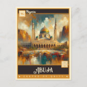 Abuja, Nigeria | Vintage Malerei Postkarte (Vorderseite)