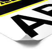 Abunai Sign Poster (Ecke)