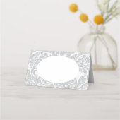 Abundance Botanic Silver Place Name Cards Platzkarte (Vorderseite)