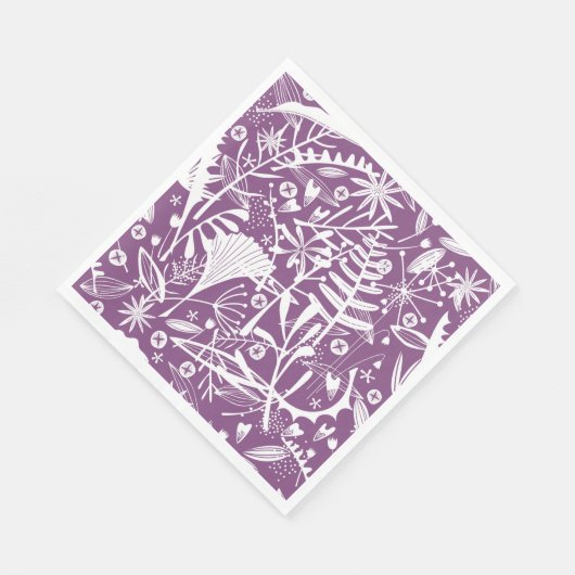 Abundance Botanical Berry Party Napkin Serviette (Ecke)