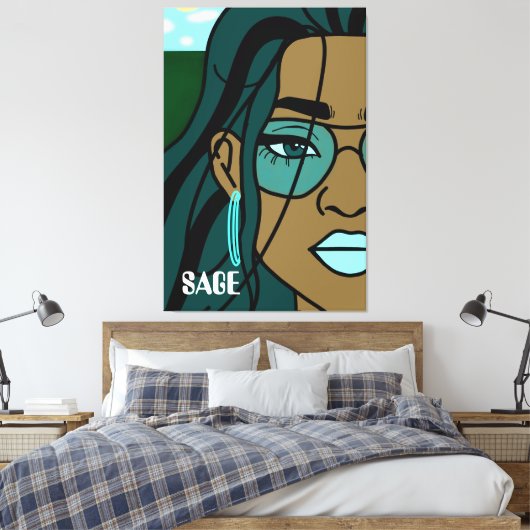 Abundance Canvas Print Leinwanddruck (Insitu (Schlafzimmer))