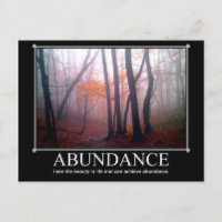 Abundance Custom Postcard