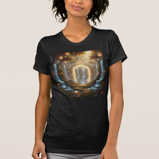 Abundance Portal Garden — Step Into Overflow T-Shirt (Vorderseite)