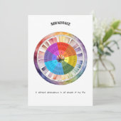 Abundance Positive Affirmative Card Feiertagskarte (Stehend Vorderseite)