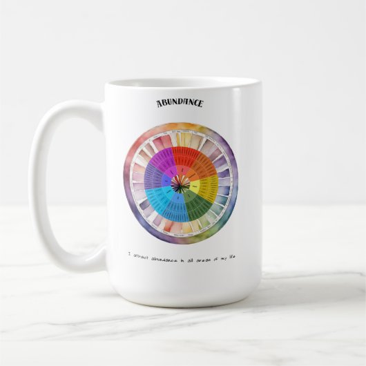Abundance Positive Affirmative Card Kaffeetasse (Links)