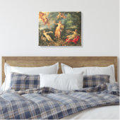 Abundance und die vier Elemente, c.1606 (Öl auf co Leinwanddruck (Insitu (Schlafzimmer))